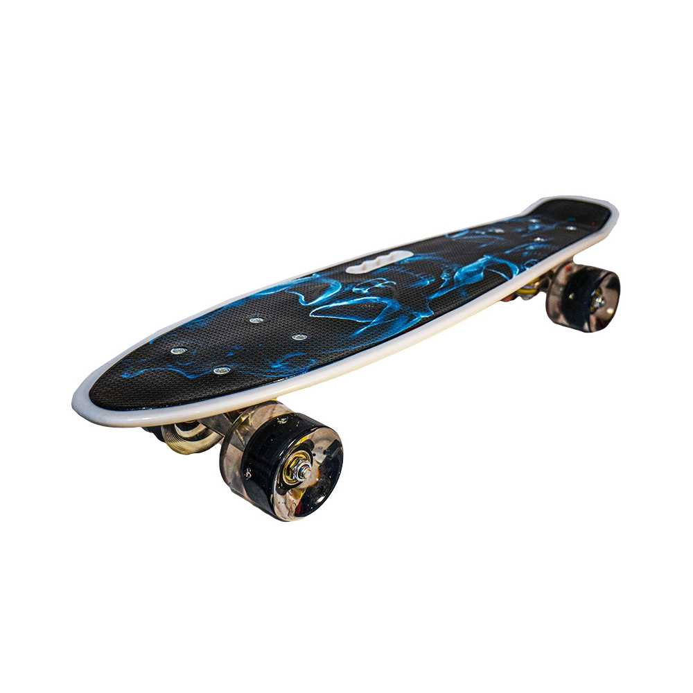 Placa skateboard cu roti silicon, led [9]