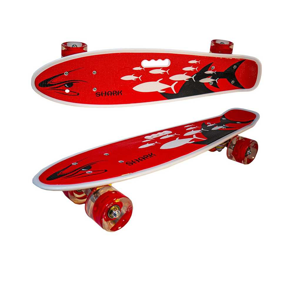 Placa skateboard cu roti silicon, led [2]