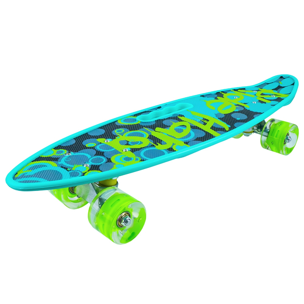 Placa skateboard cu roti silicon, led [2]