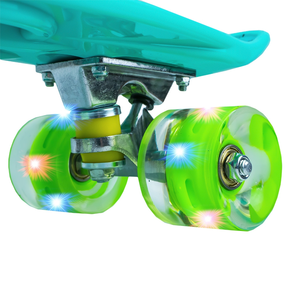 Placa skateboard cu roti silicon, led [5]