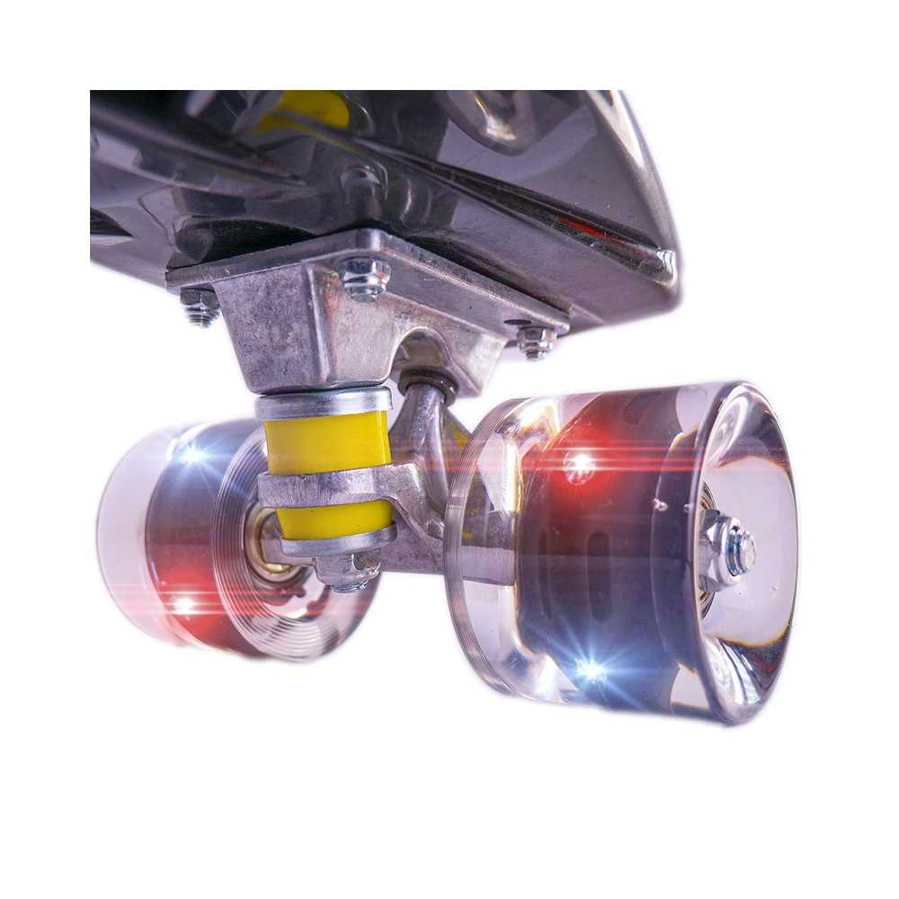 Placa skateboard cu roti silicon, led [17]