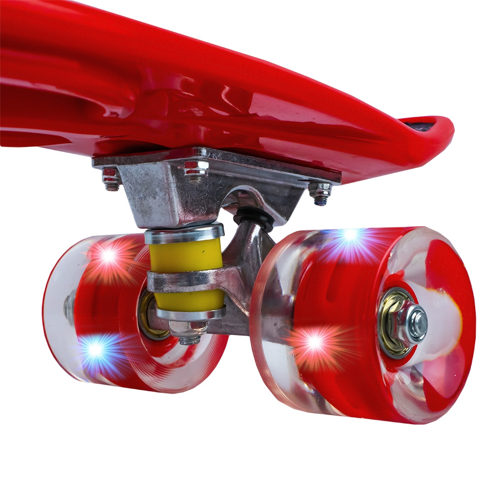 Placa skateboard cu roti silicon, led [9]