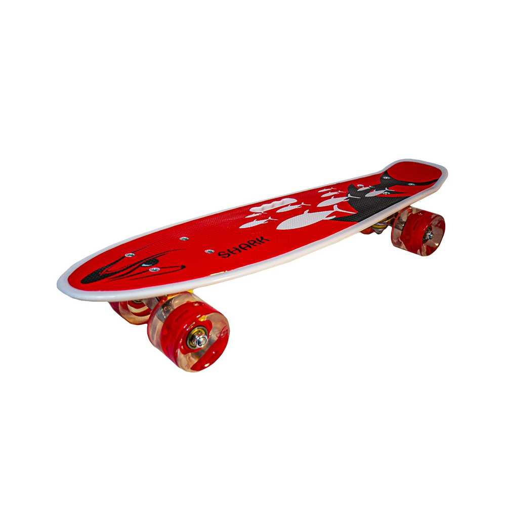 Placa skateboard cu roti silicon, led [6]