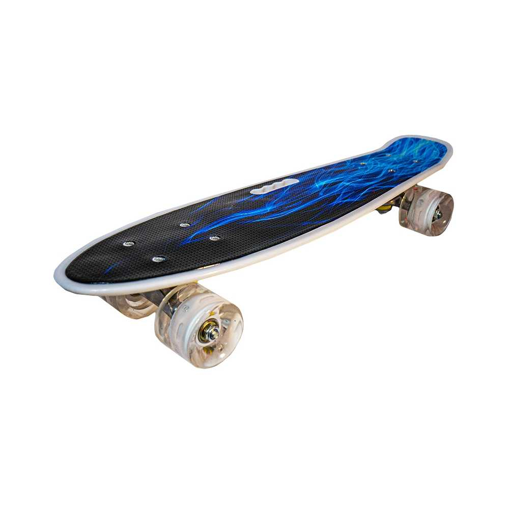 Placa skateboard cu roti silicon, led [7]