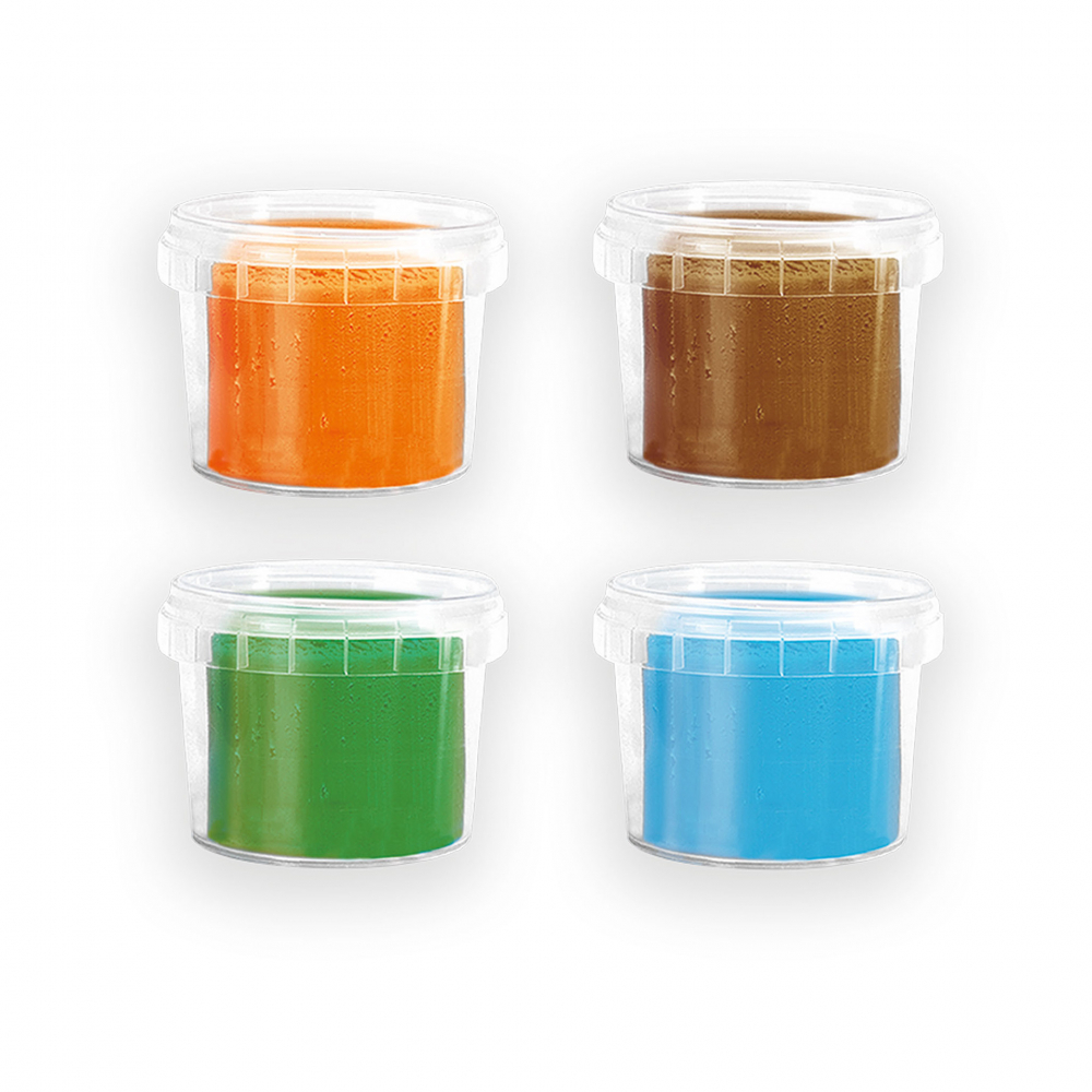Plastilina colorata vegana pentru copii SES Nature 4 x 90 gr [2]