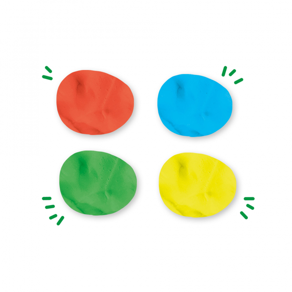 Plastilina colorata vegana pentru copii SES Pure 4 x 90 gr [3]