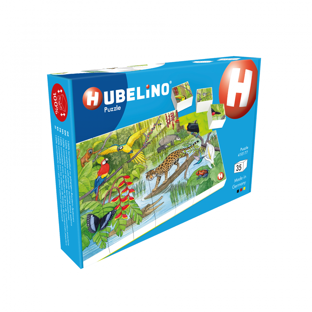 Puzzle Animale exotice Hubelino (35 piese) [4]