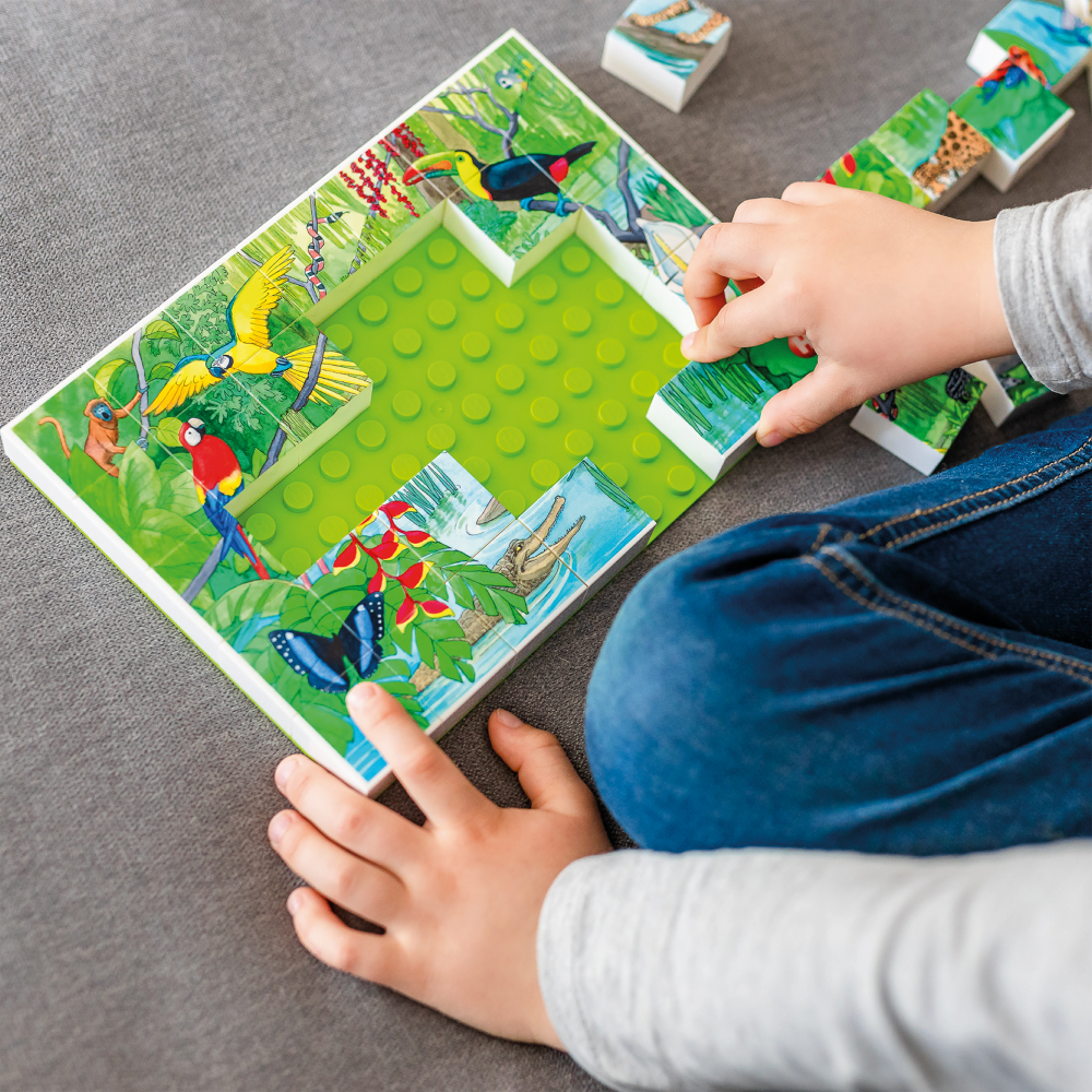 Puzzle Animale exotice Hubelino (35 piese) [3]