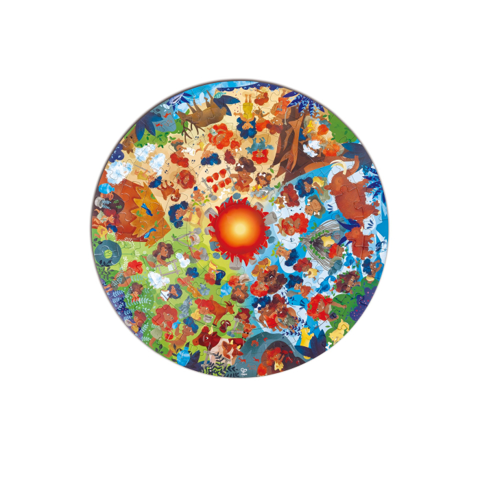 Puzzle copii epoca de piatra, cu lumini led  (102 piese) [1]