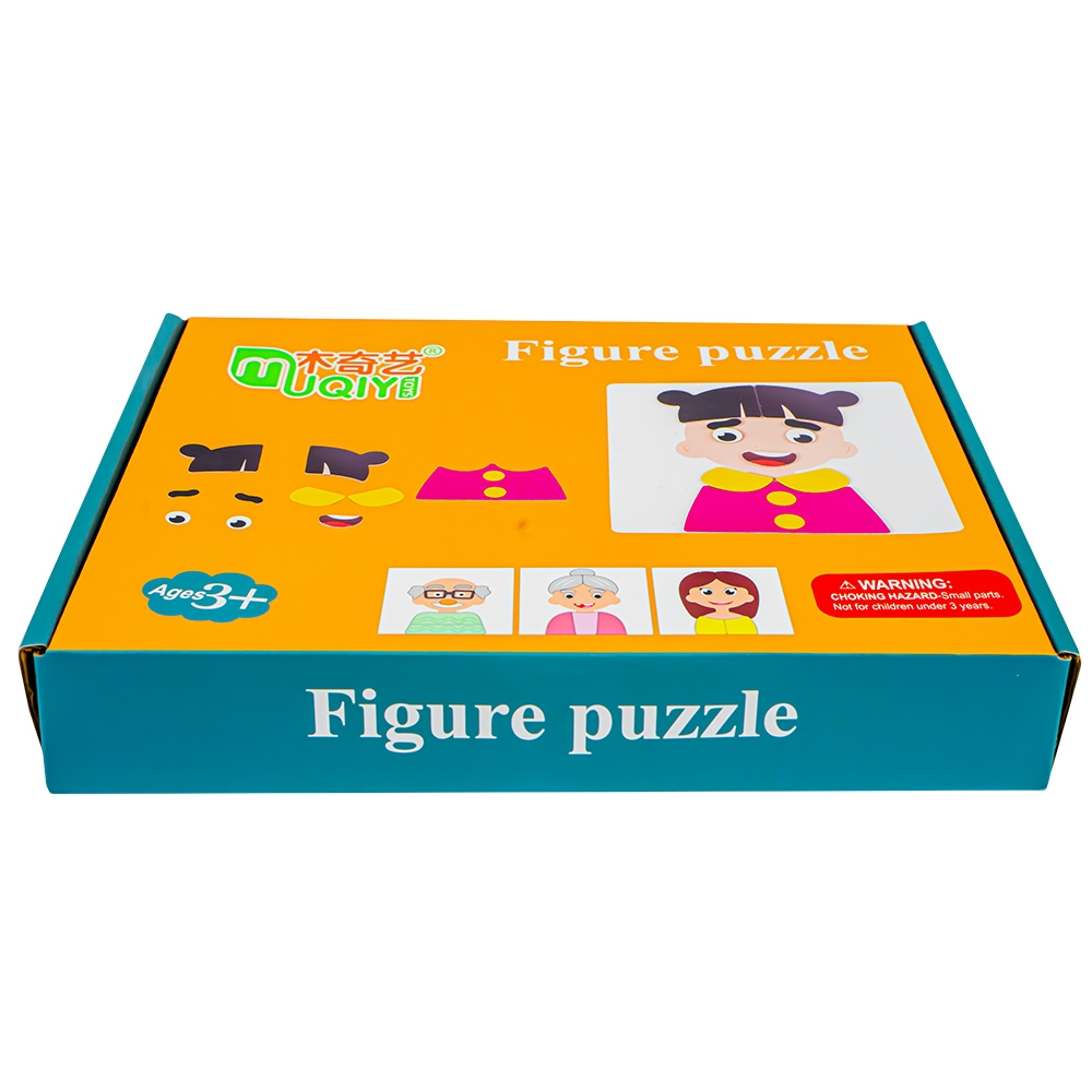 Puzzle magnetic, din lemn, Meserii/Familie [3]