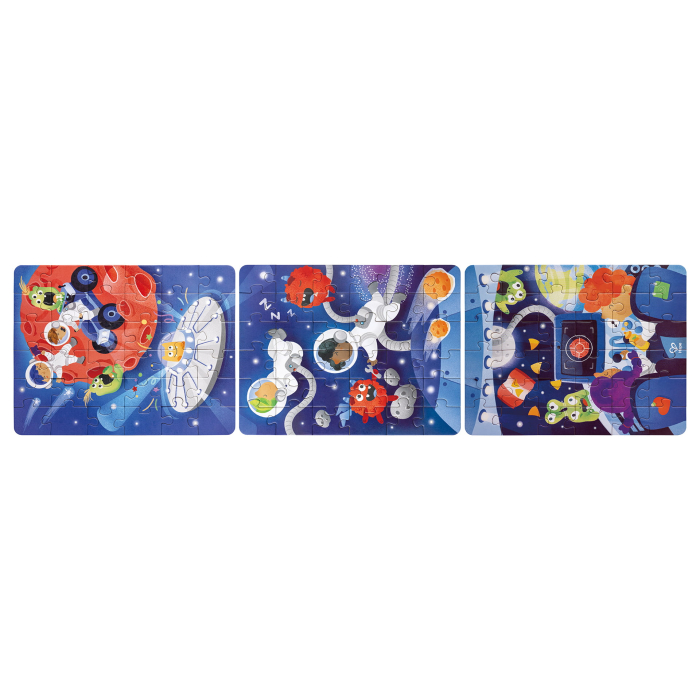 Puzzle pentru copii Aventura in Spatiu (3 in 1) si joc storytelling [1]