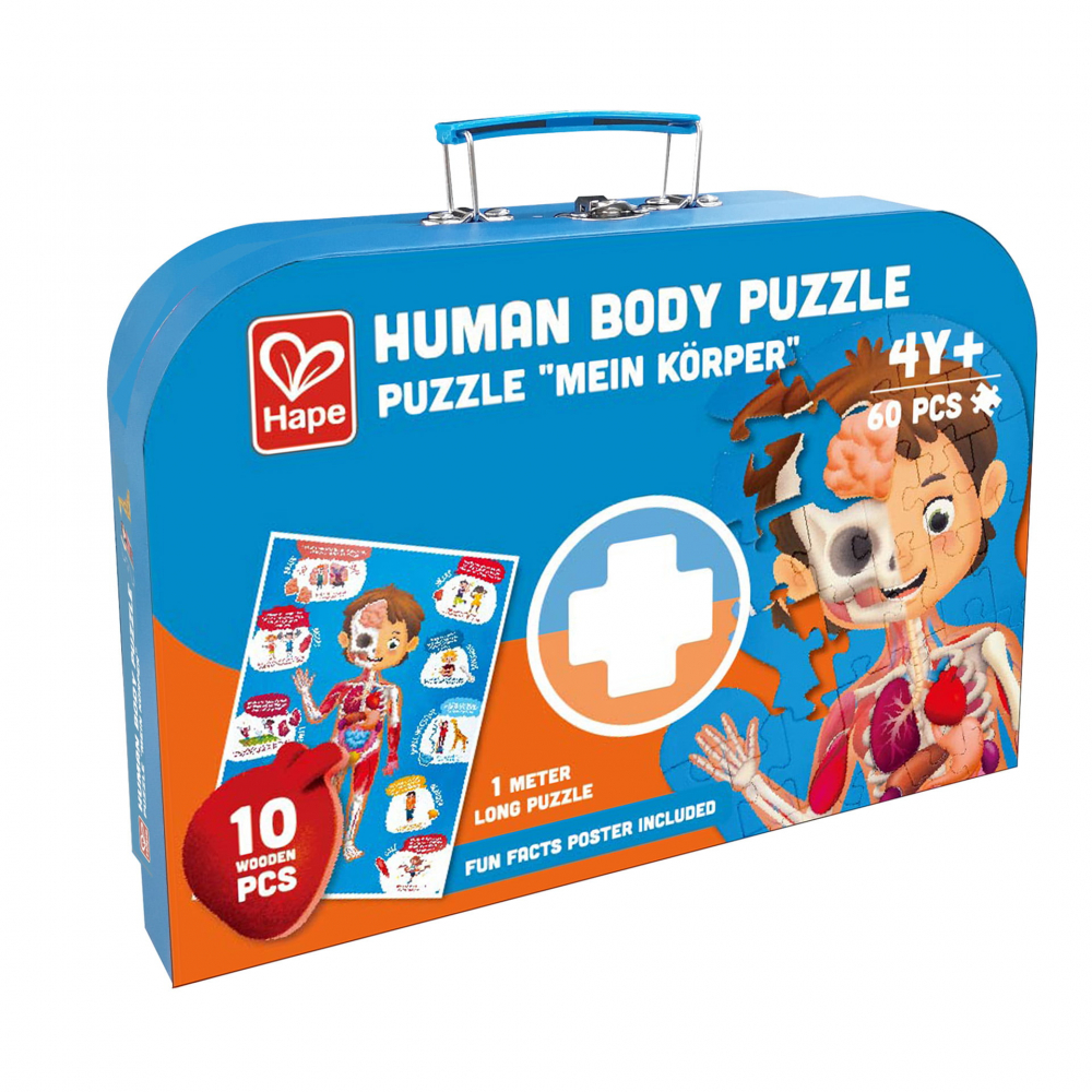 Puzzle pentru copii - Corpul Uman (61 piese) [2]