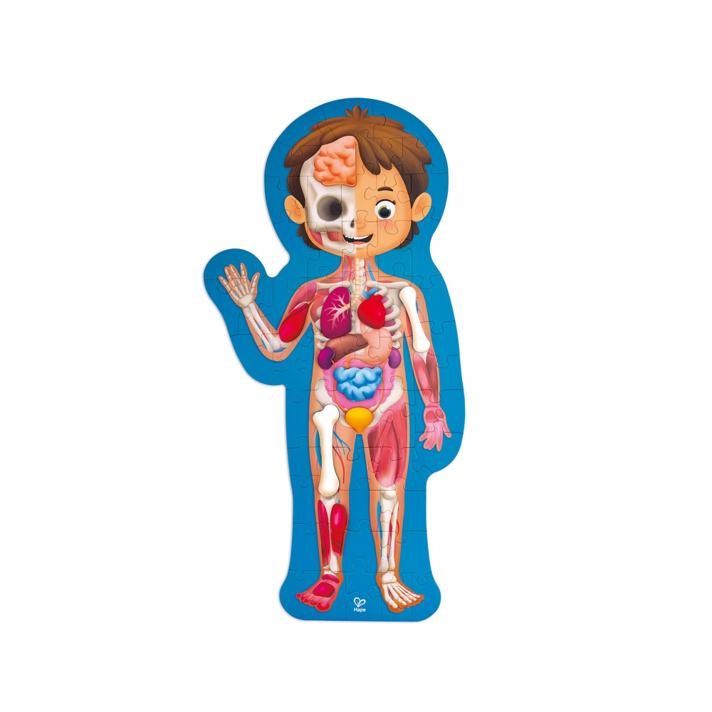 Puzzle pentru copii - Corpul Uman (61 piese) [5]