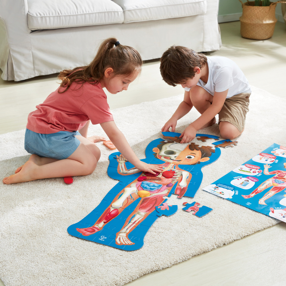 Puzzle pentru copii - Corpul Uman (61 piese) [6]