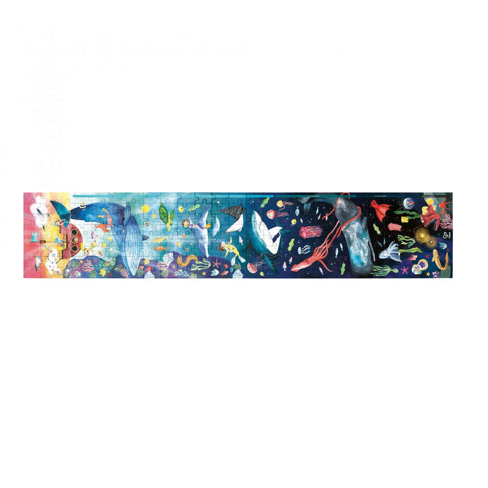 Puzzle pentru copii fotoluminescent Viata acvatica (200 piese, 1.5m) [5]