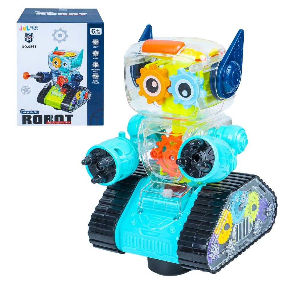 Robot, carcasa transparenta, cu lumina si sunet [1]