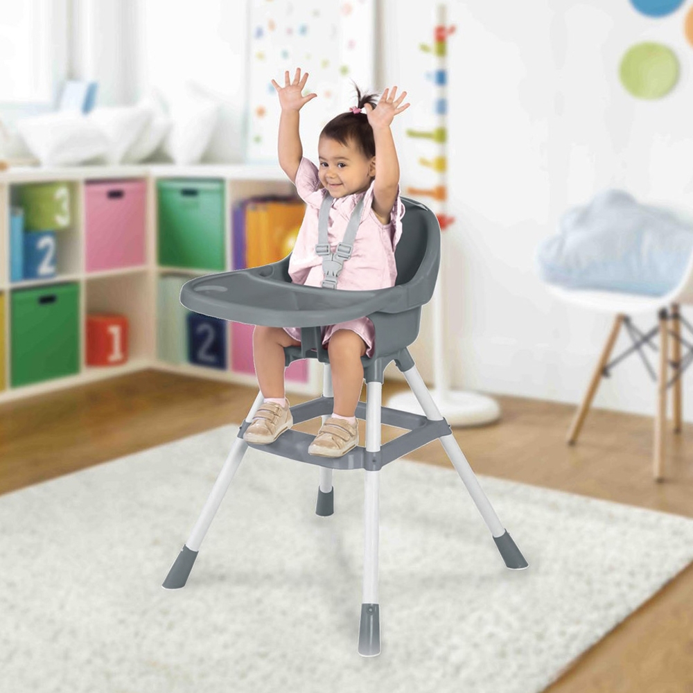 Scaunel cu masuta pt.bebe, alb, 90x70x60cm - Dolu [4]