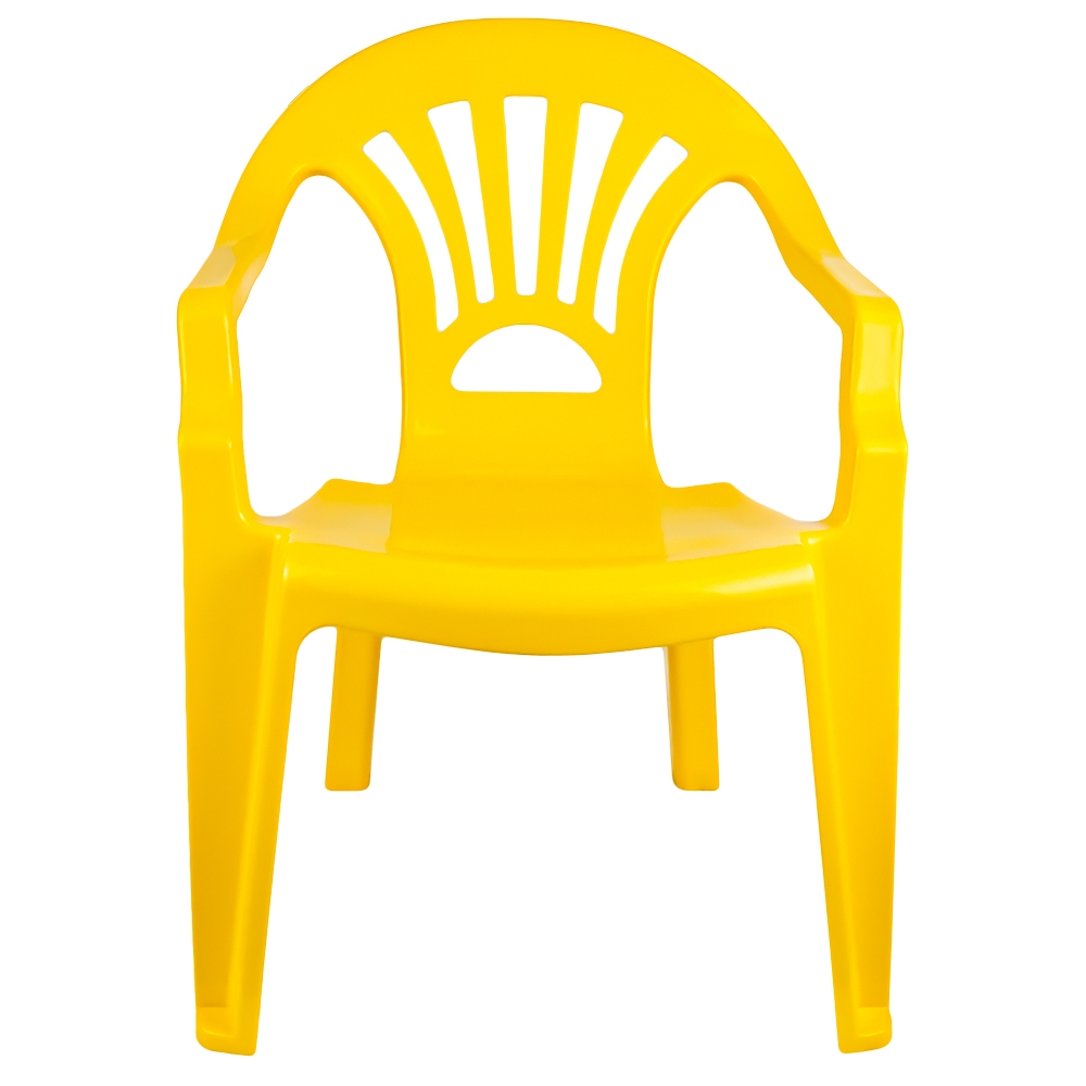 Scaunel din plastic, galben, 40x35x54.5 cm - ROBENTOYS [2]