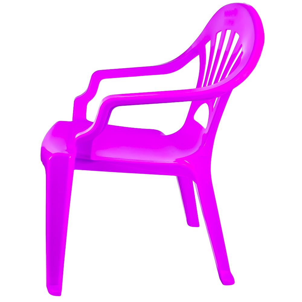 Scaunel din plastic, roz, 40x35x54.5 cm - ROBENTOYS [3]