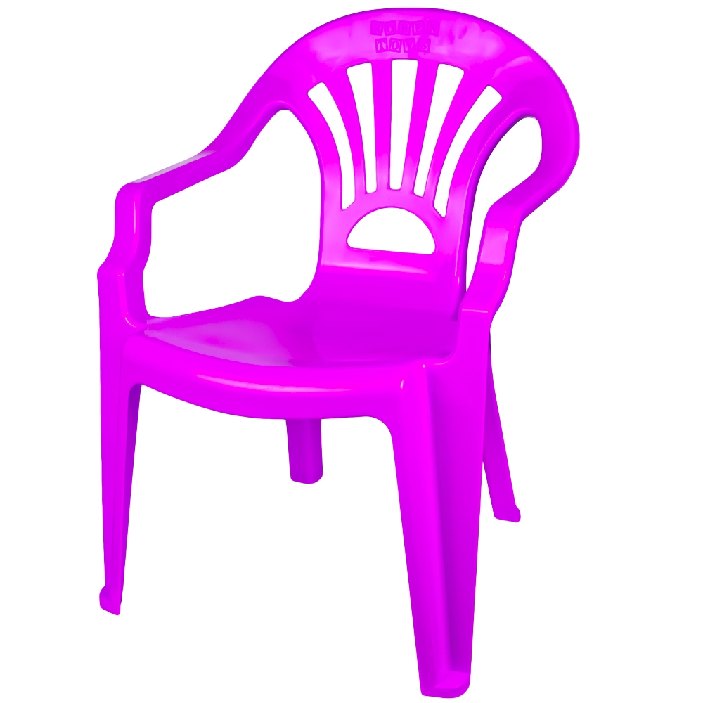 Scaunel din plastic, roz, 40x35x54.5 cm - ROBENTOYS [1]