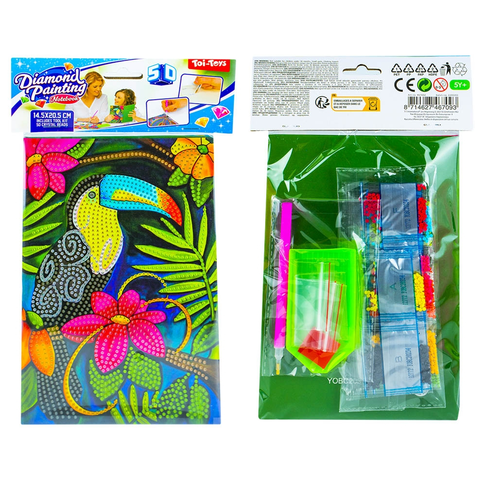 Set creatie cu diamante - Jurnal, 14.5x20.5 cm - Toi-Toys [8]
