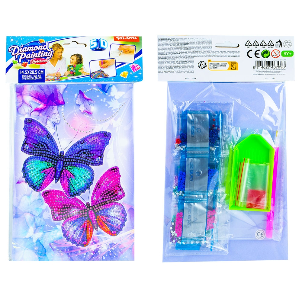 Set creatie cu diamante - Jurnal, 14.5x20.5 cm - Toi-Toys [2]