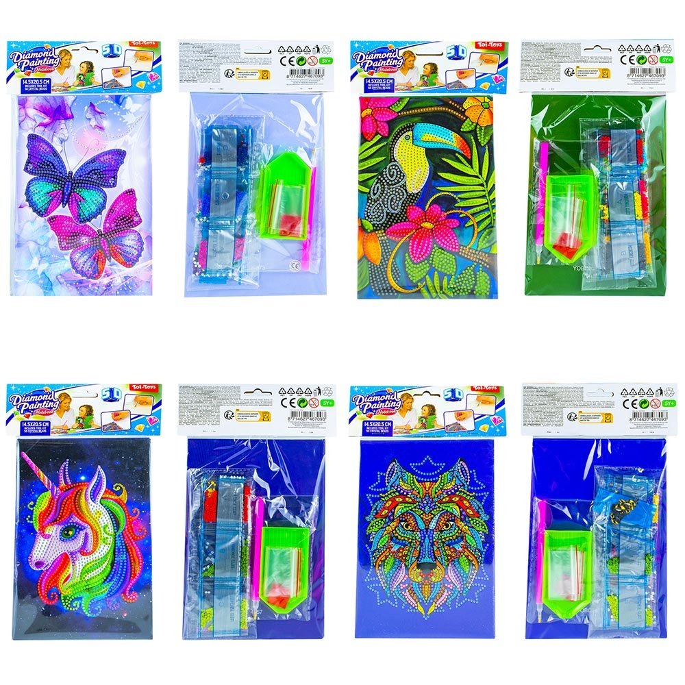 Set creatie cu diamante - Jurnal, 14.5x20.5 cm - Toi-Toys [1]