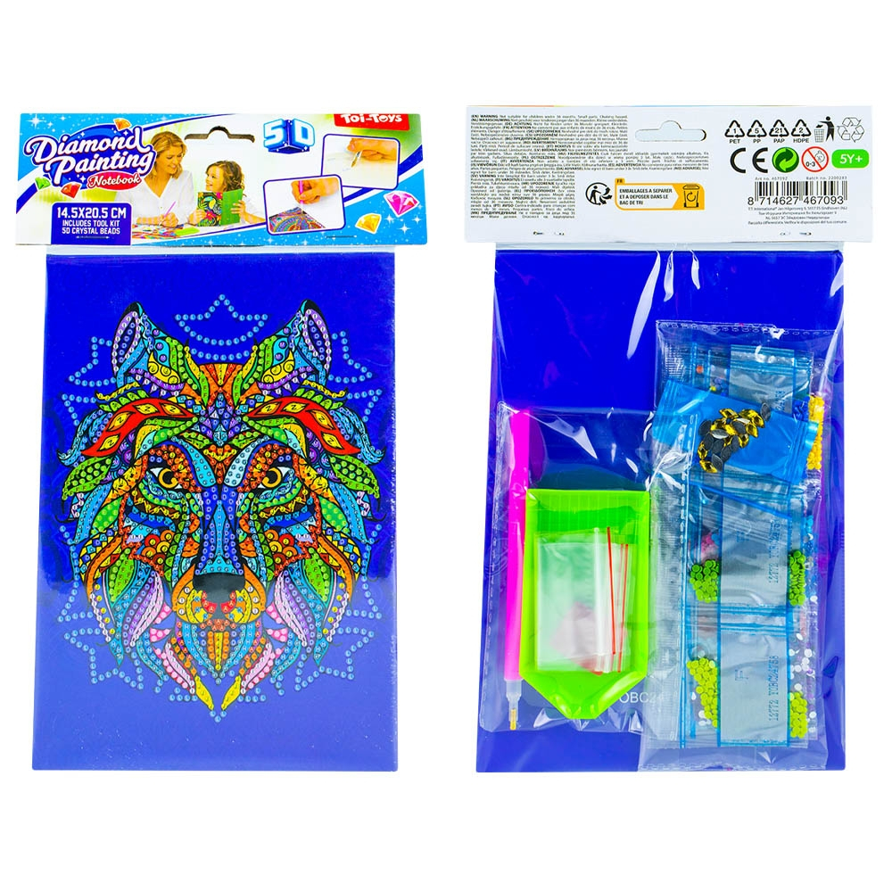 Set creatie cu diamante - Jurnal, 14.5x20.5 cm - Toi-Toys [11]