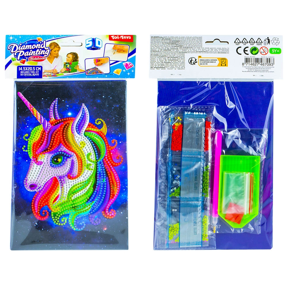 Set creatie cu diamante - Jurnal, 14.5x20.5 cm - Toi-Toys [5]