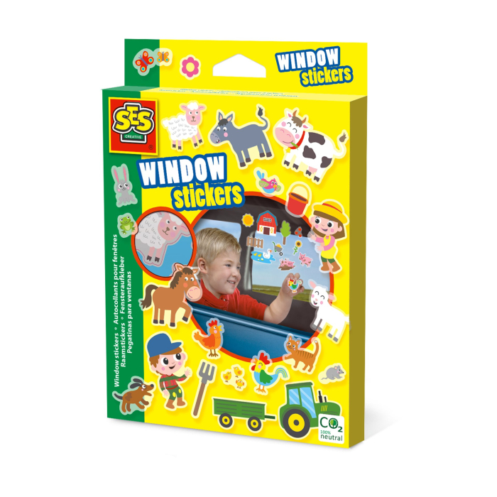 Set creativ - Autocolante pentru fereastra, Ferma [1]