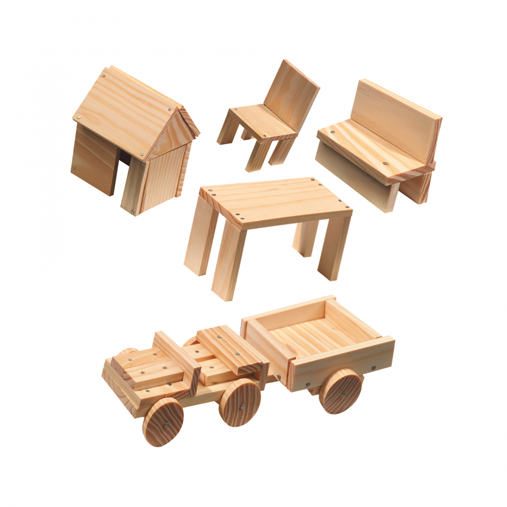 Set creativ - Constructii din lemn [2]