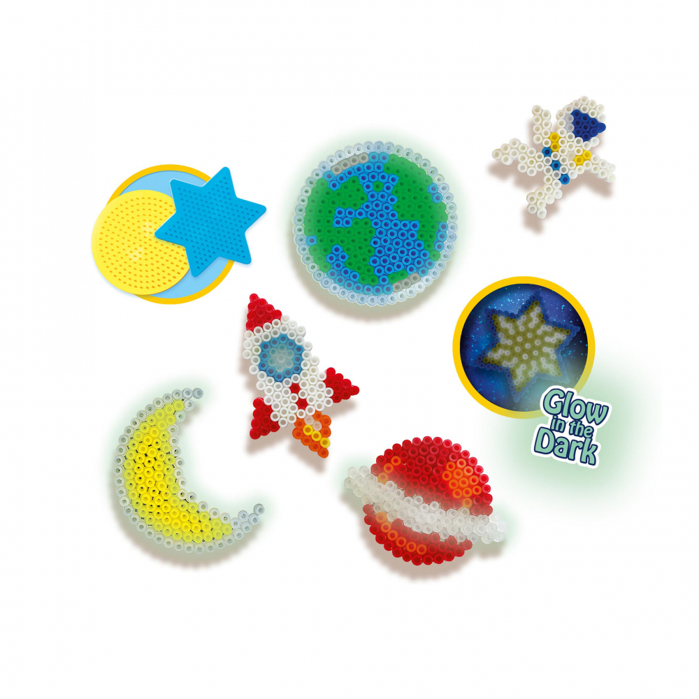 Set creativ copii - Astronomie cu Margele de calcat luminoase [2]