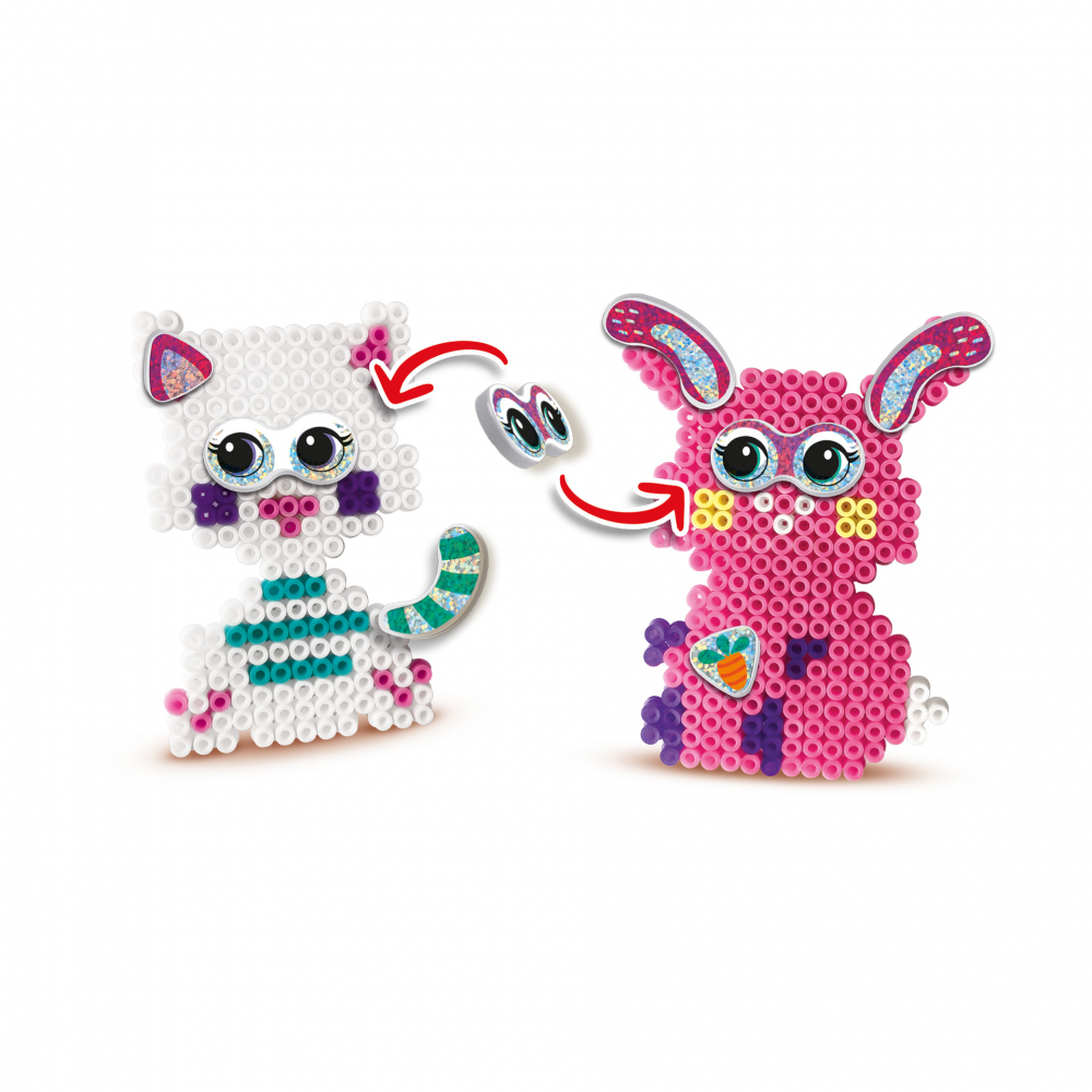 Set creativ copii Beedz – Margele de calcat Funpins animale [3]