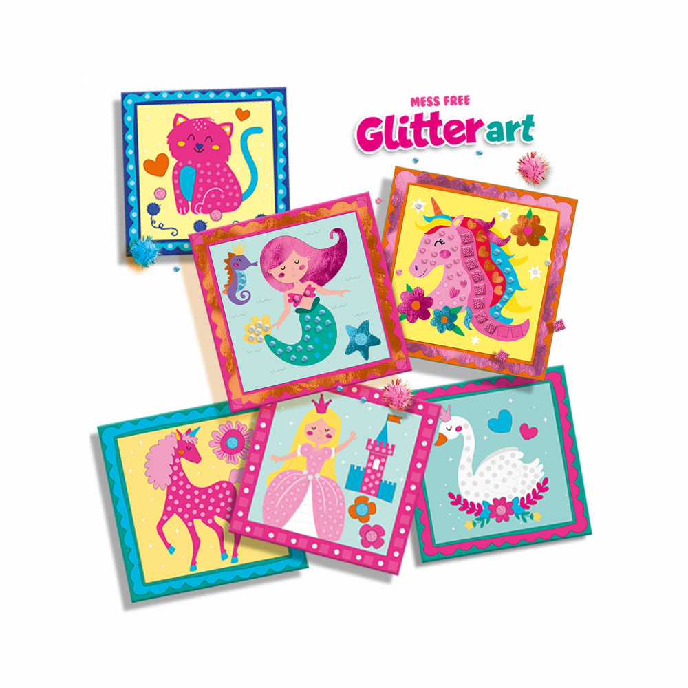 Set creativ copii - Decorare autocolante cu sclipici fara mizerie [2]