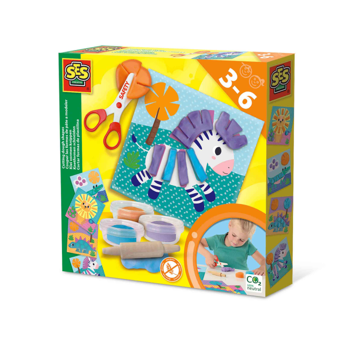 Set creativ copii - Decupeza si creeaza animale din plastilina [1]