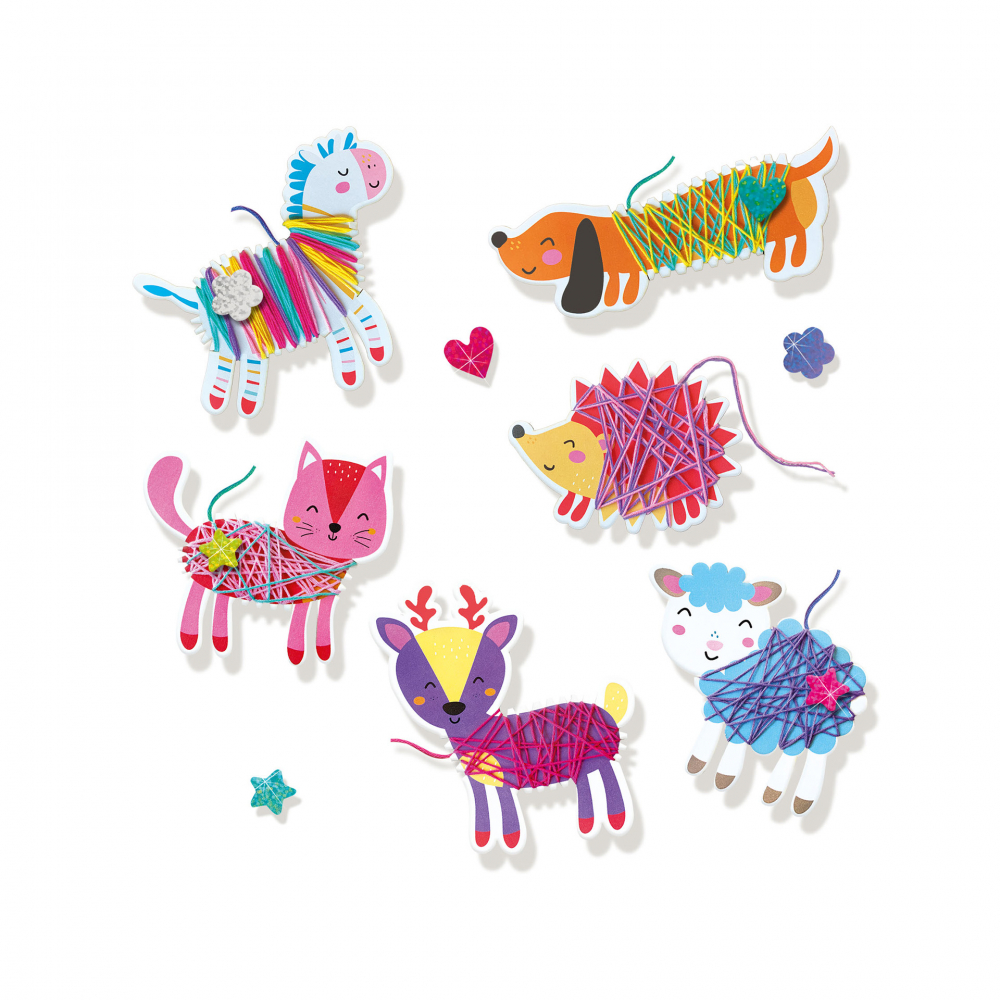 Set creativ - Imbraca animale cu ata [4]