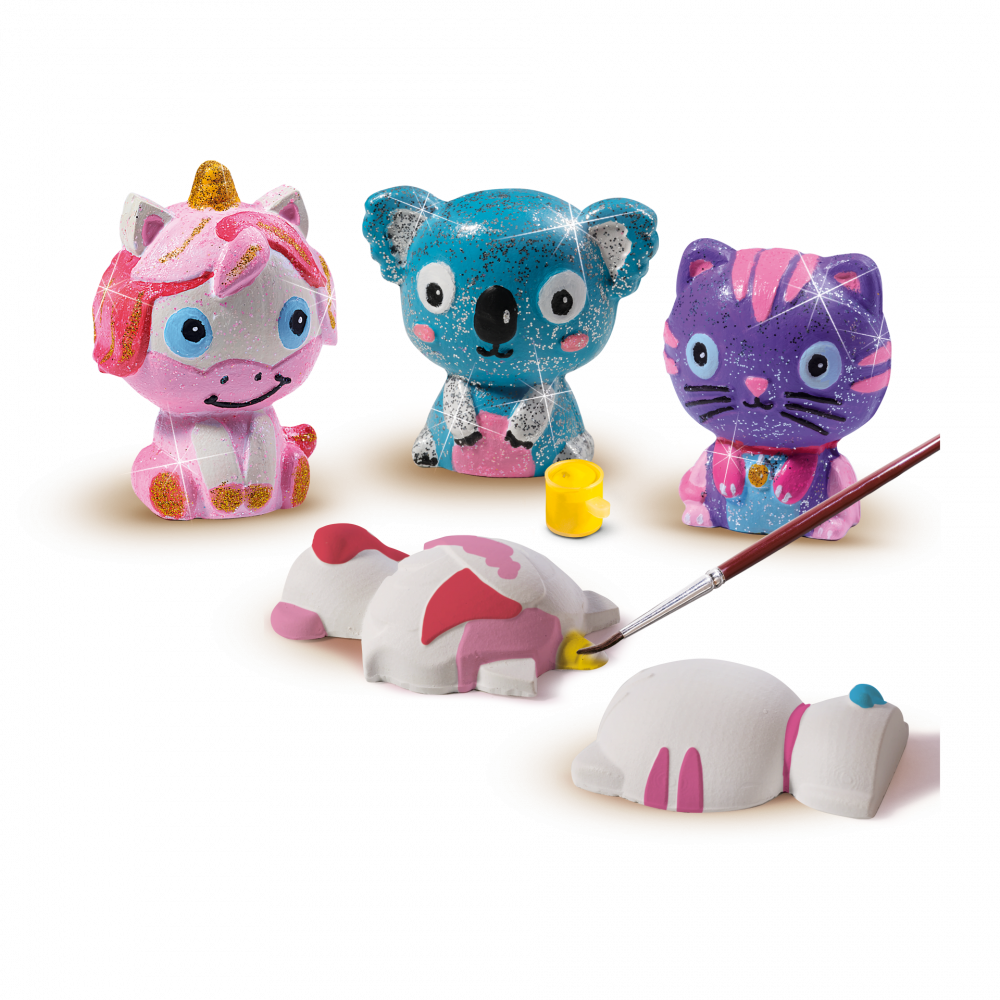 Set creativ mulaj si pictura - Animale cu glitter [2]