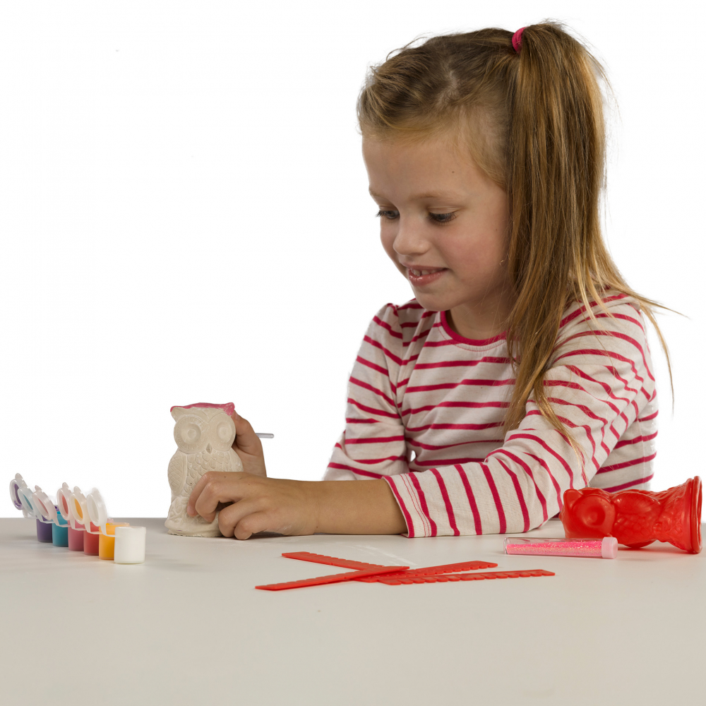 Set creativ mulaj si pictura - Bufnita [4]