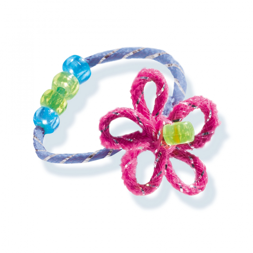 Set creativ pentru copii - Bratari cu margele, sclipici si accesorii decorative [5]