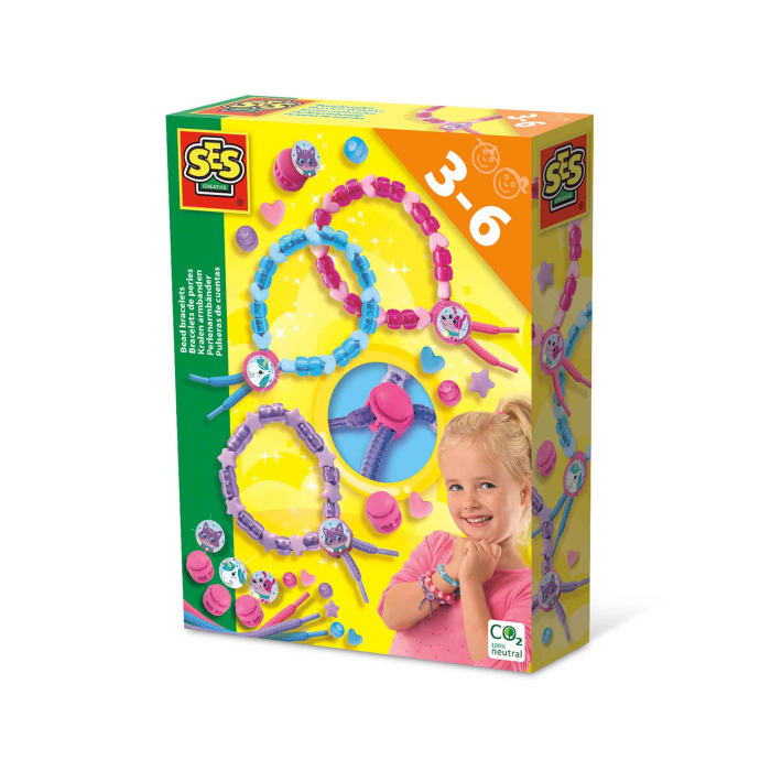 Set creativ pentru copii - Creez bratari cu diferite forme de margele [1]