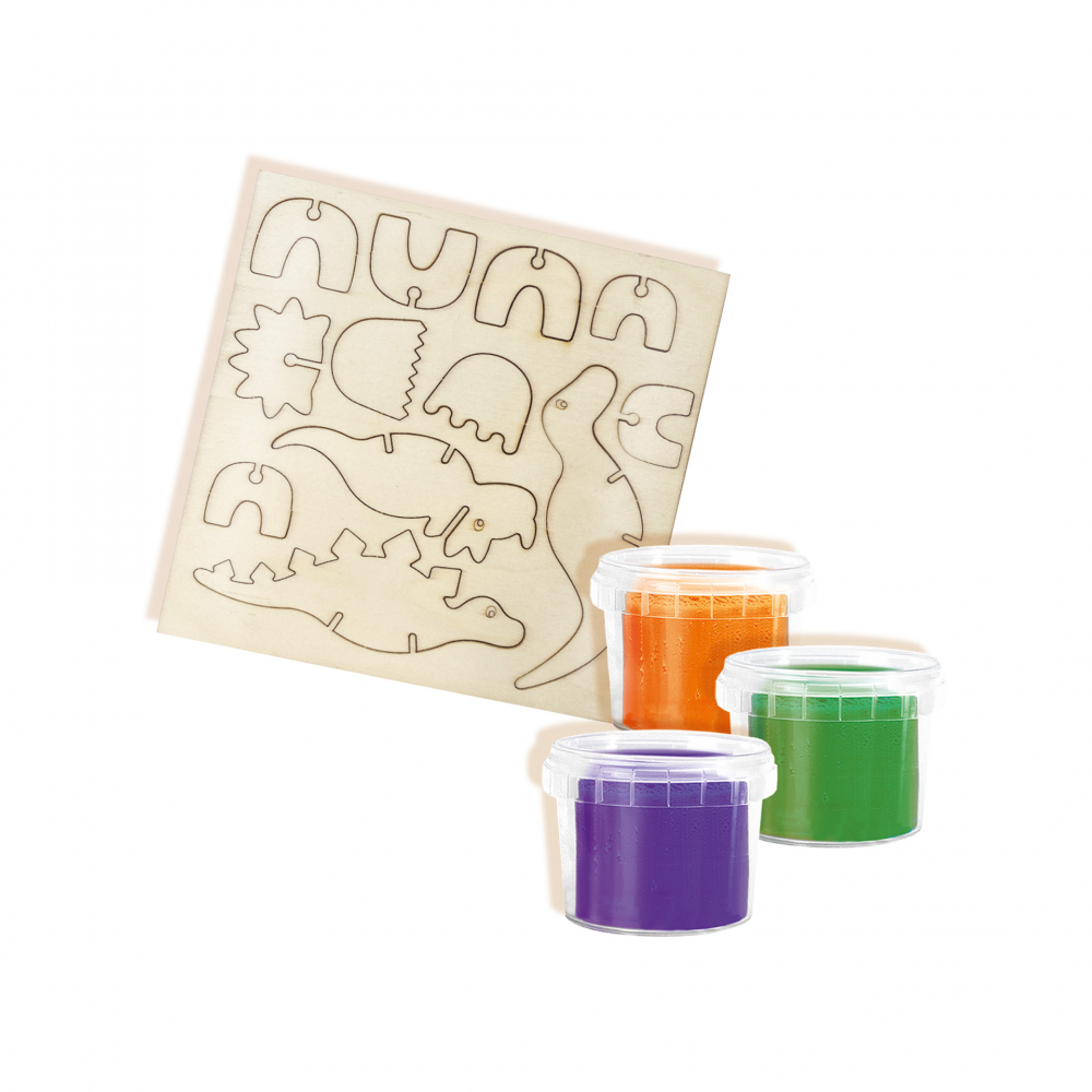 Set creativ - Schelete de dinozauri din lemn si plastilina [2]