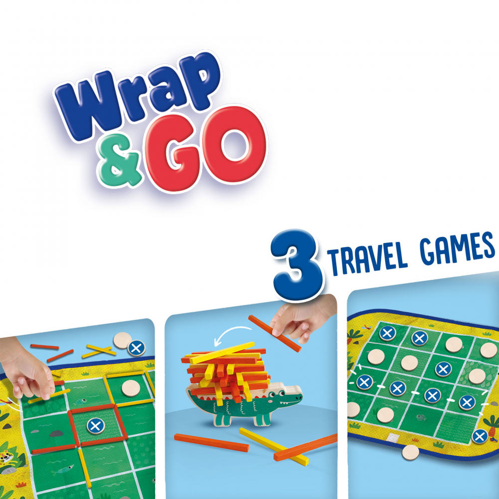 Set de 3 jocuri copii Connect Four, Dots and Boxes si joc de stivuire [6]