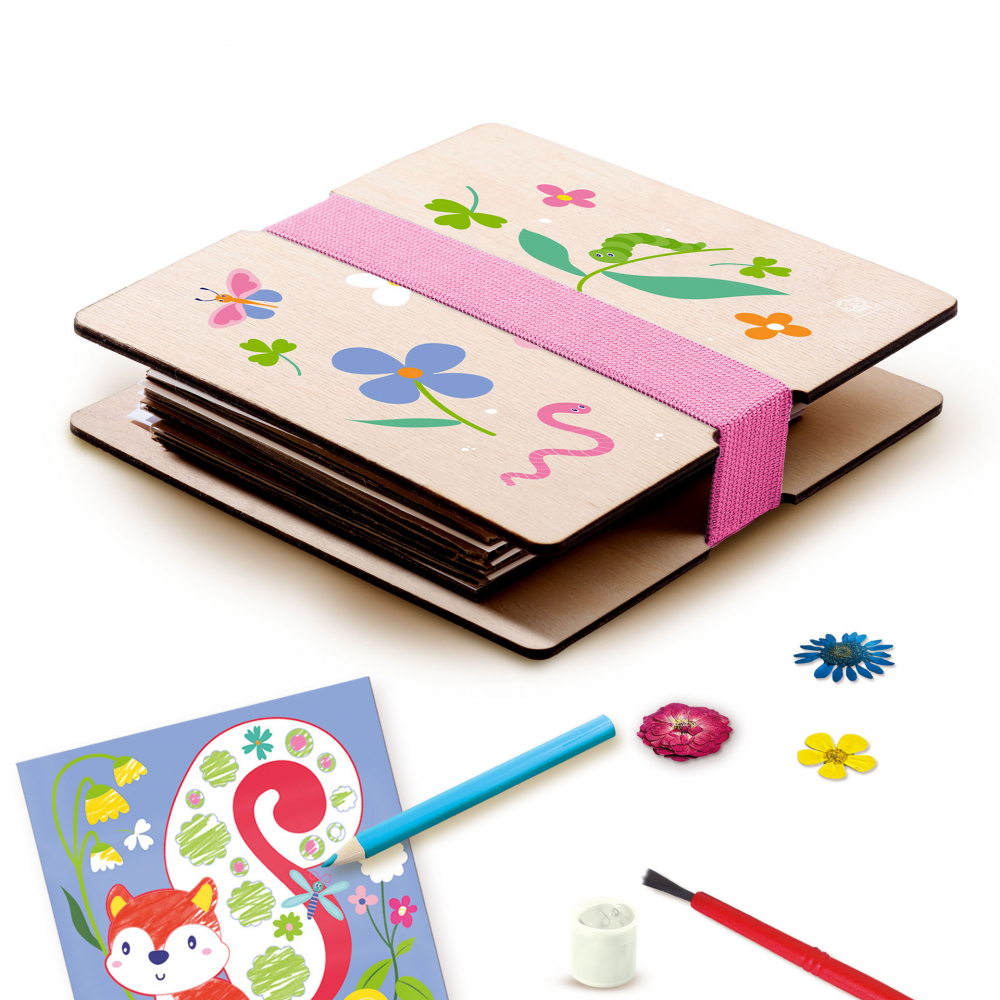 Set de lucru manual cu presa de flori pentru copii [3]