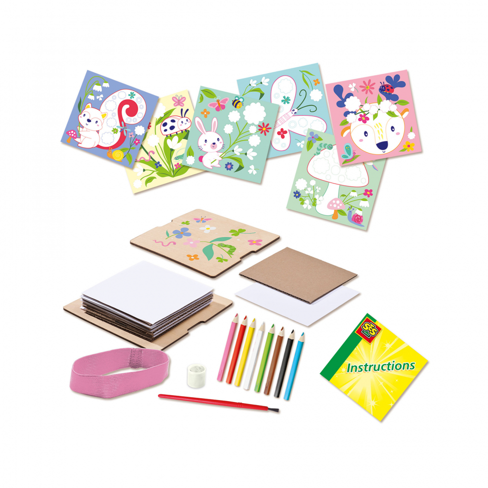 Set de lucru manual cu presa de flori pentru copii [2]