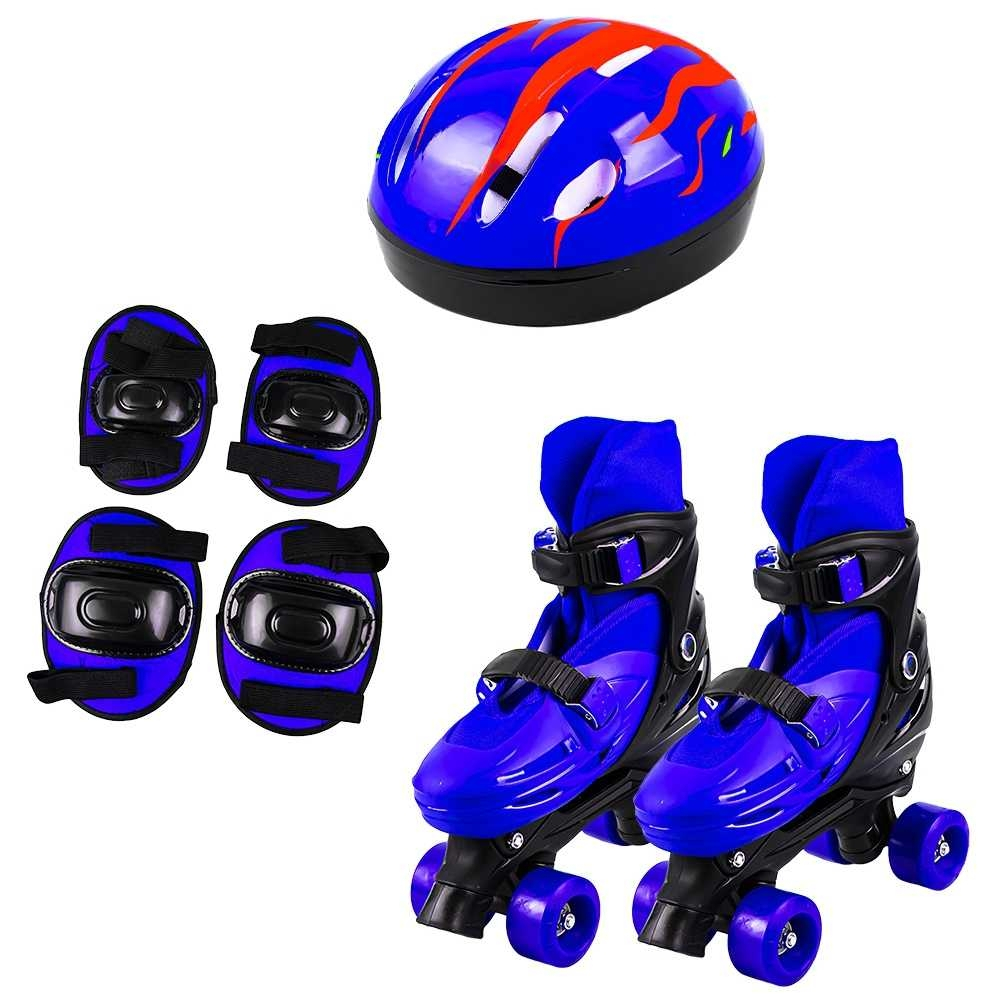 Set patine cu rotile+casca+cotiere+genunchiere, L (39-43) [2]