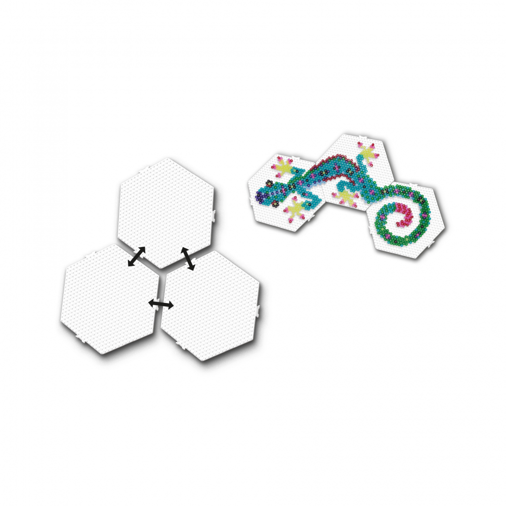 Set placi pentru margelele de calcat Beedz - 3 bucati hexagon [3]