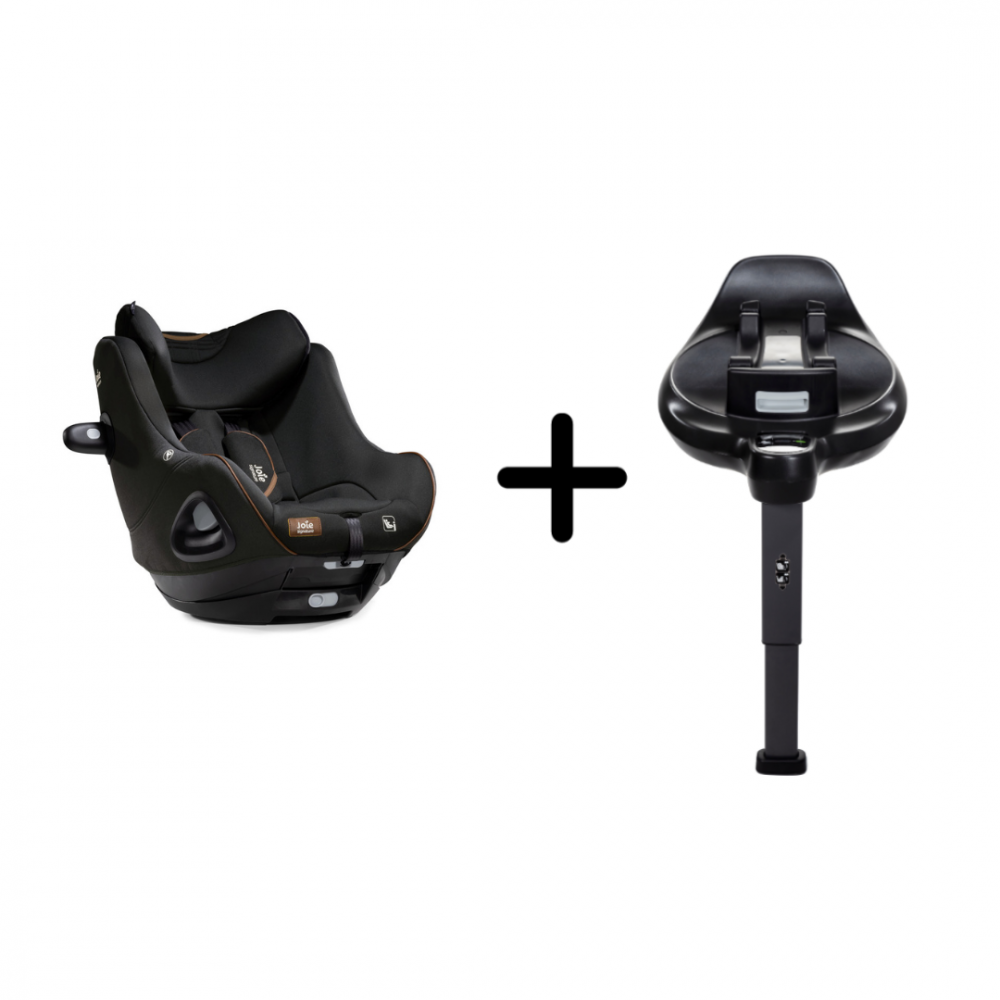 Set scaun auto rotativ i-Size Joie i-Harbour Signature Eclipse, 40-105 cm + Baza i-Size i-Base Encore, testat ADAC si certificat R129 [1]