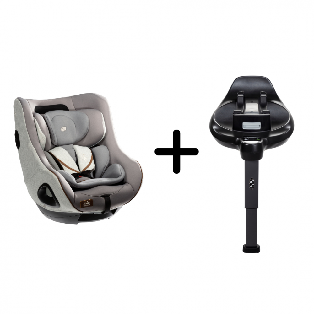 Set scaun auto rotativ i-Size Joie i-Harbour Signature Oyster, 40-105 cm + Baza i-Size i-Base Encore, testat ADAC si certificat R129 [1]