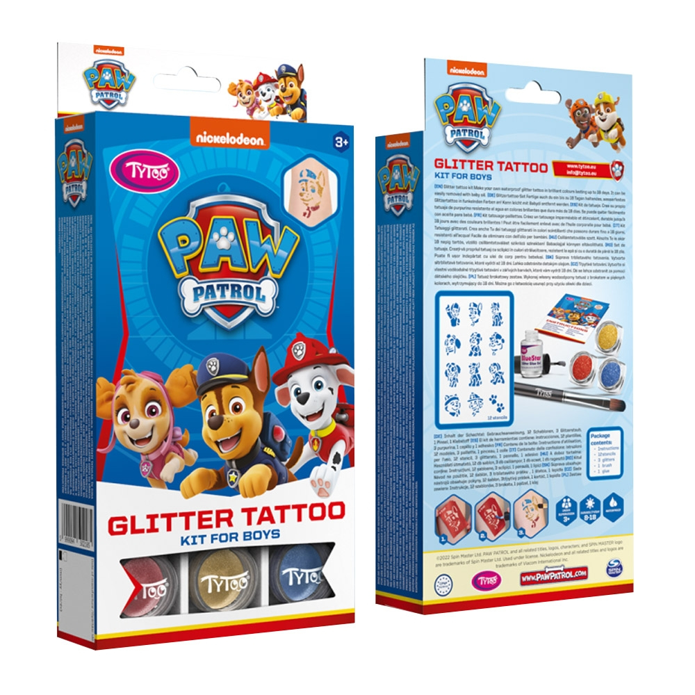 Set tatuaje cu sclipici, Paw Patrol, Baieti [1]