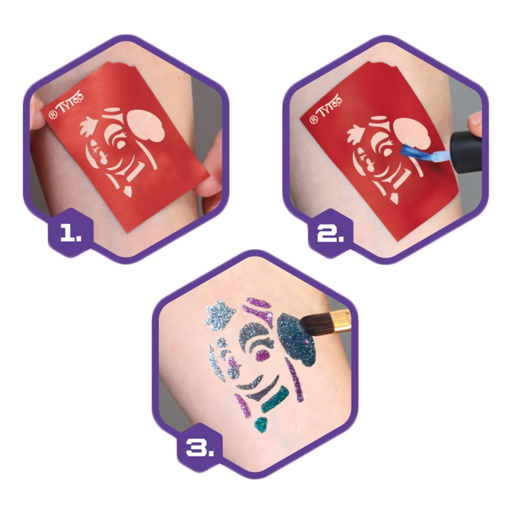 Set tatuaje cu sclipici, Paw Patrol, Fete [3]